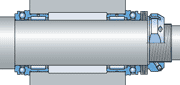 Комбинированные игольчатые подшипники, установленные с перекрестной фиксацией