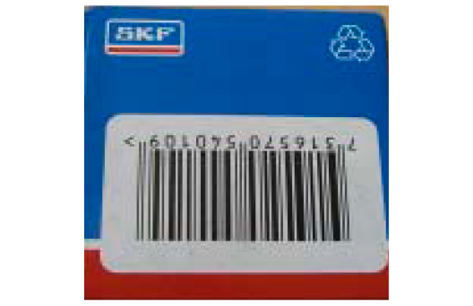 Коробка из-под подшипника SKF, штрих-код