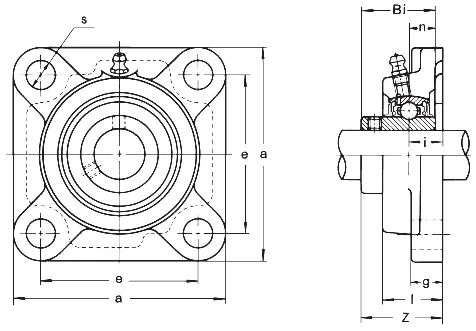 Подшипниковый узел UCF 317 Askubal