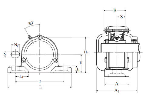 Подшипниковый узел CM-UCP207D1 NTN