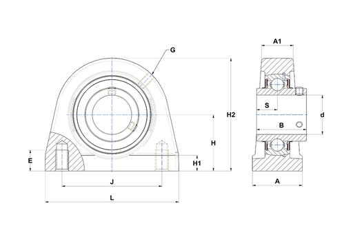 Подшипниковый узел SUCPA201 SNR