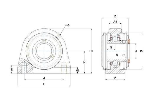 Подшипниковый узел SUCPA.201.CC SNR